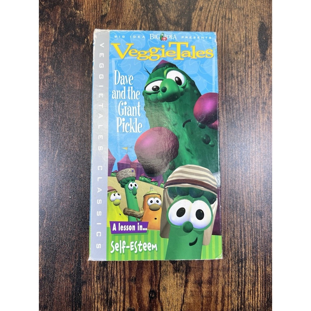 VeggieTales: Dave and The Giant Pickle (VHS, 1996) Green Tape